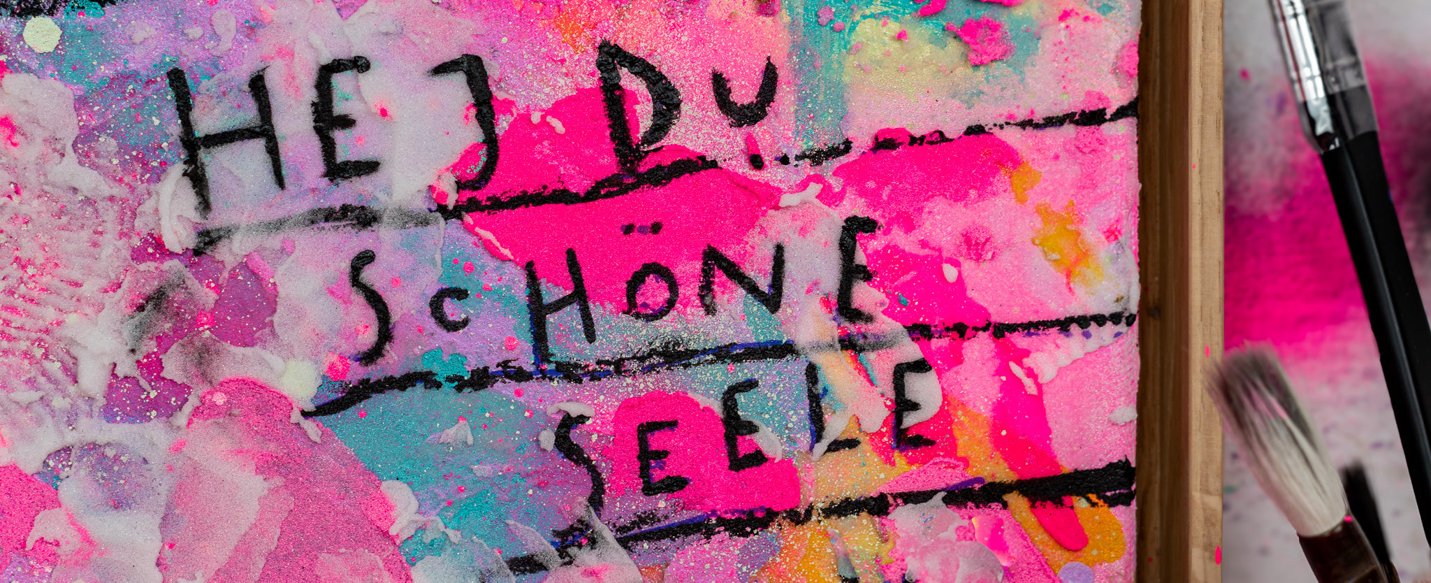 kunst, acrylkunst für die seele, kunstdrucke, poster, neonfarben