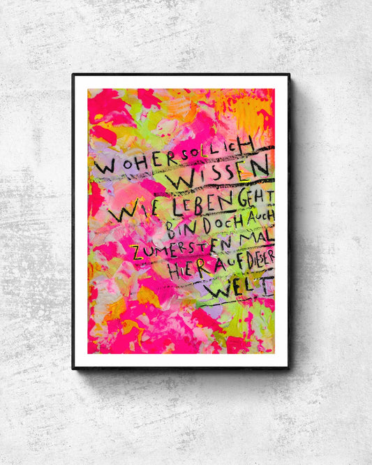 Der erste Versuch┃Print┃ - Natalie Irber