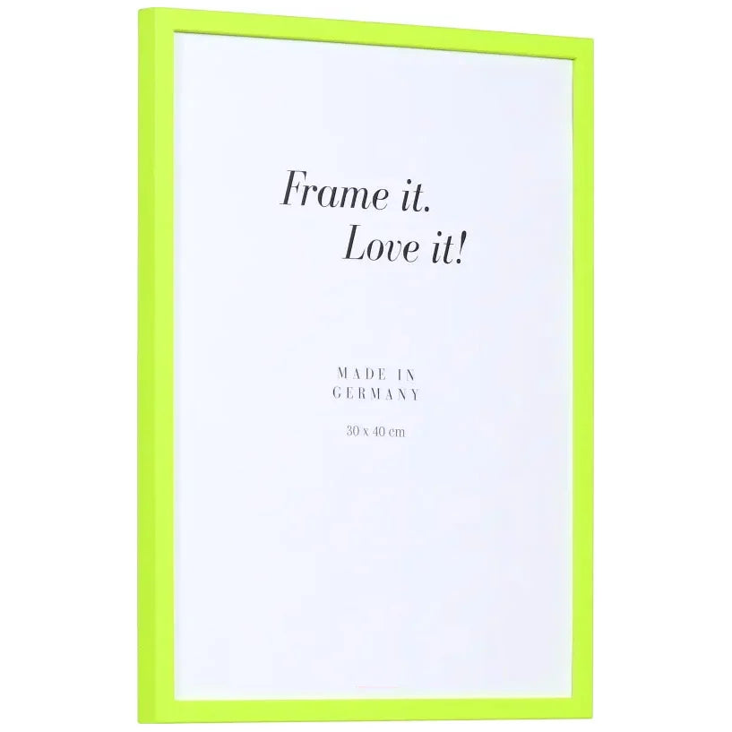 Bilderrahmen Holz Neongelb