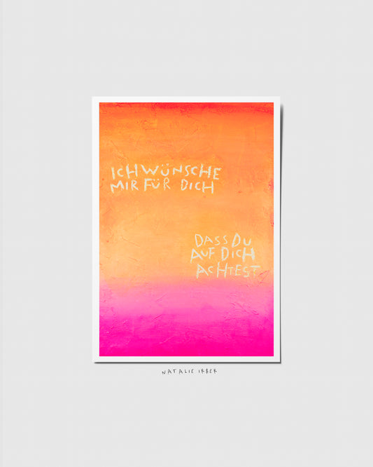 Achtsam┃ Postkarte