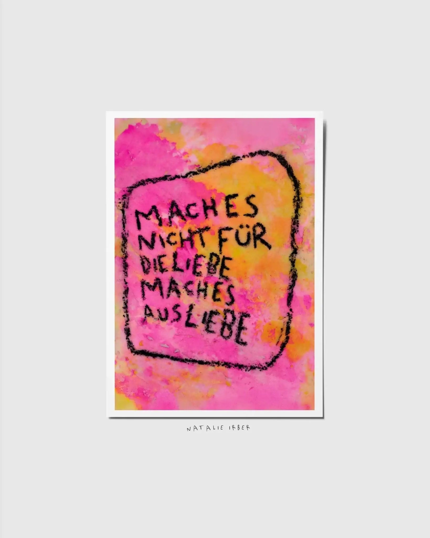 Aus Liebe┃ Postkarte - Natalie Irber