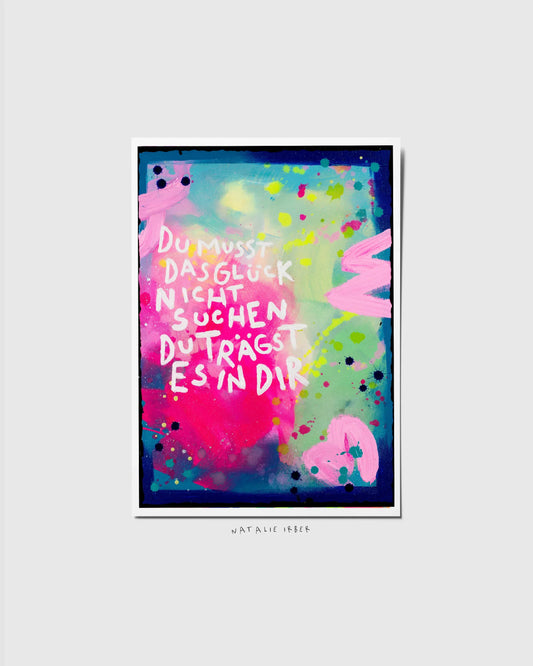 DasGlück┃ Postkarte
