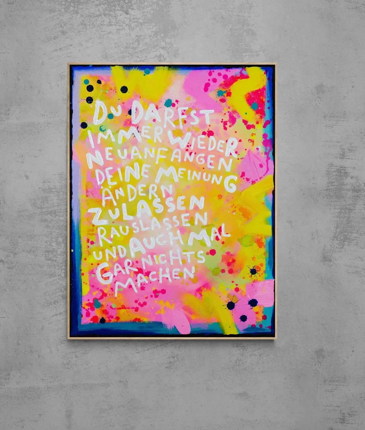 DuDarfst┃ Canvas ┃ORIGINAL ARTWORK - Natalie Irber