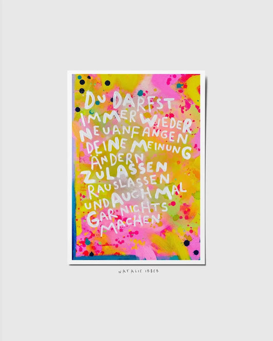 DuDarfst┃ Postkarte - Natalie Irber