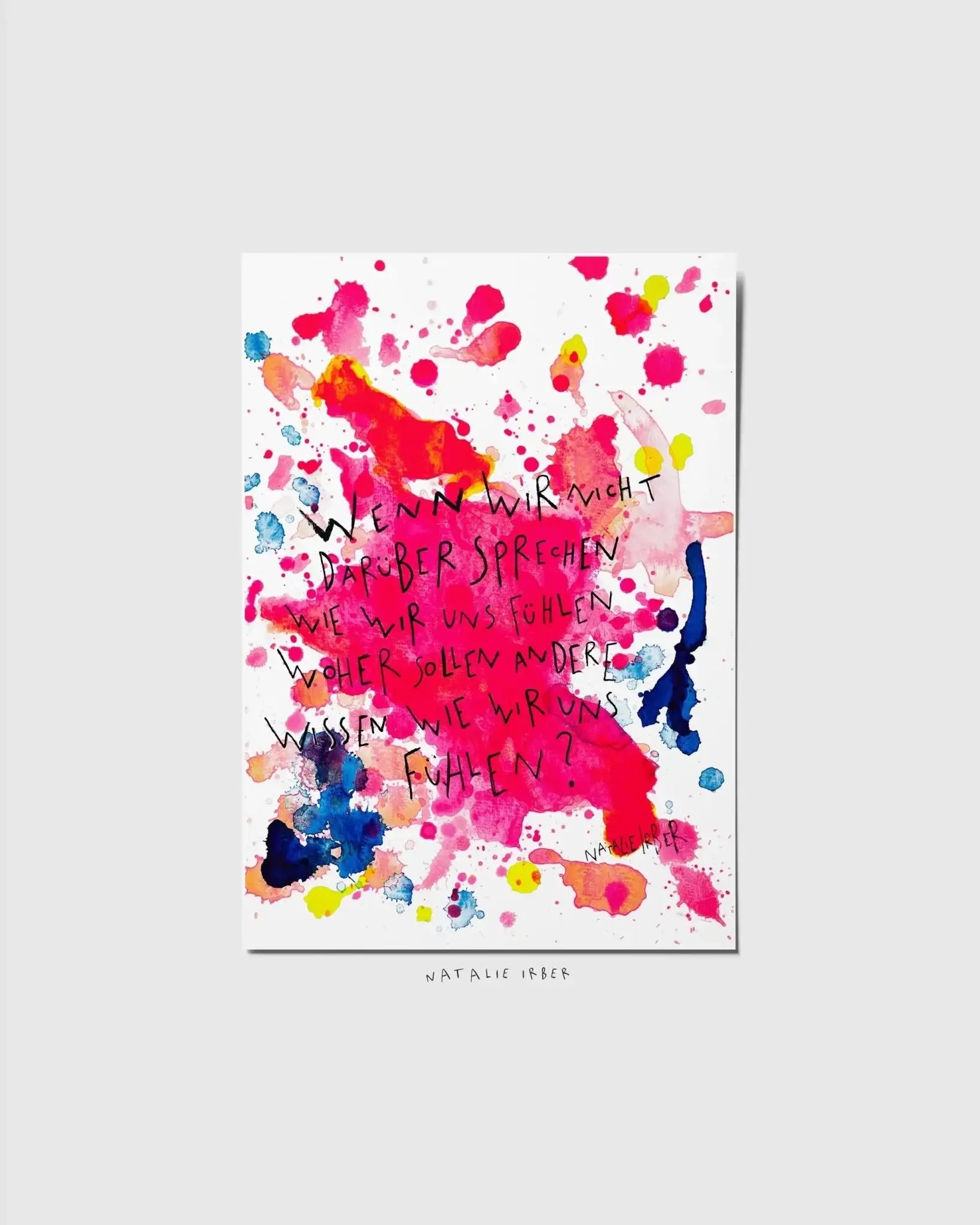 Fühlen┃ Postkarte - Natalie Irber