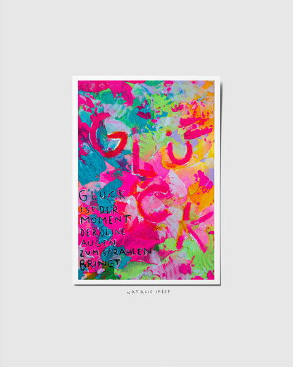 Glück┃ Postkarte