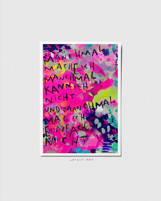 Manchmal┃ Postkarte