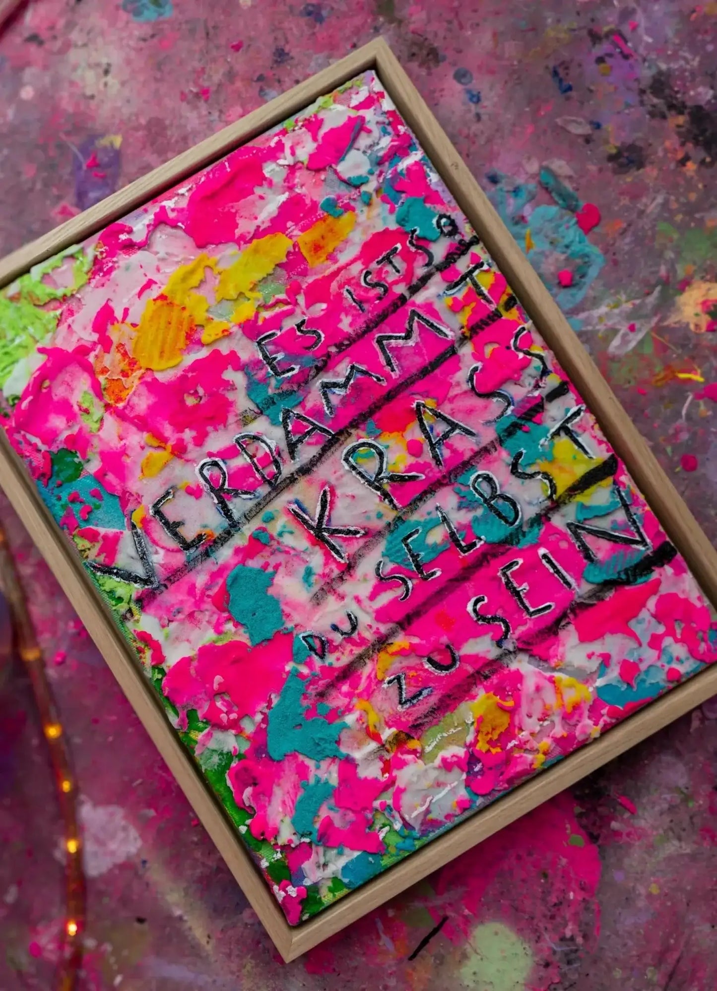 Sei krass sei du ┃ Canvas ┃ORIGINAL ARTWORK - Natalie Irber