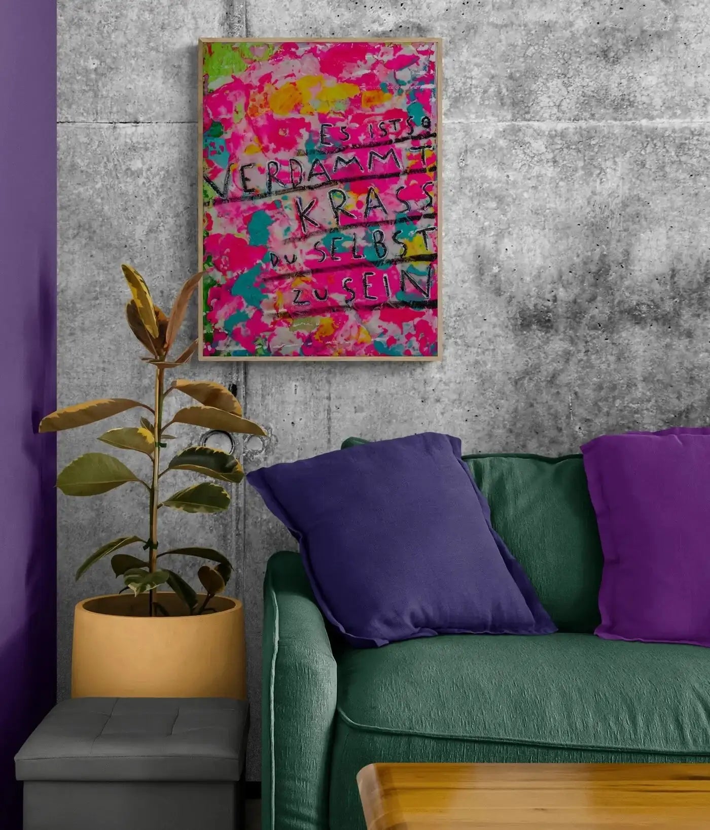 Sei krass sei du ┃ Canvas ┃ORIGINAL ARTWORK - Natalie Irber