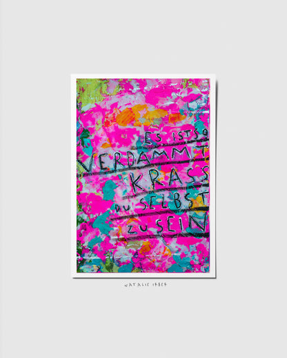 Sei krass sei Du┃ Postkarte
