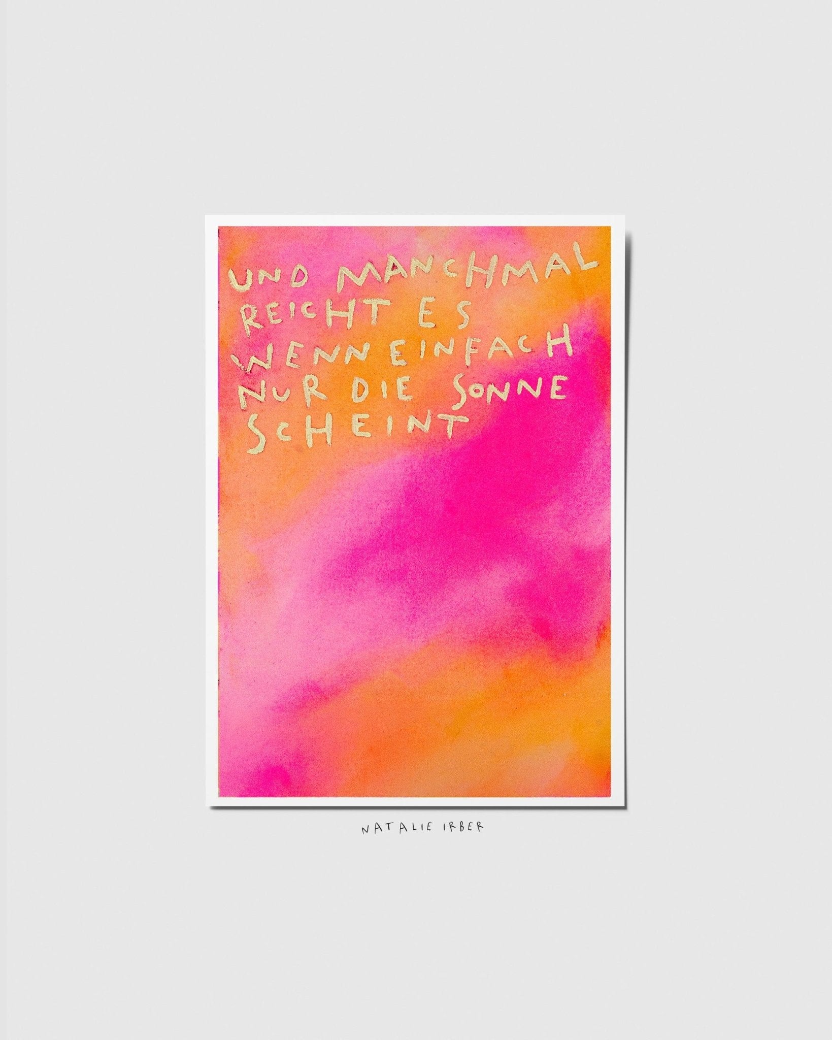 Sonne┃ Postkarte - Natalie Irber