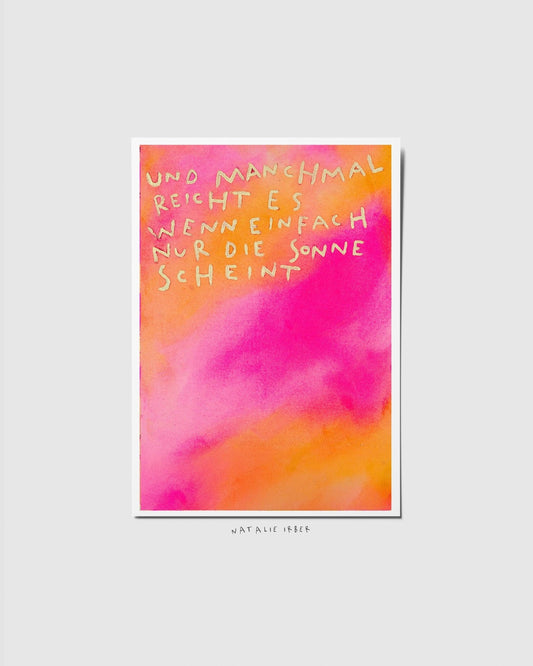 Sonne┃ Postkarte - Natalie Irber