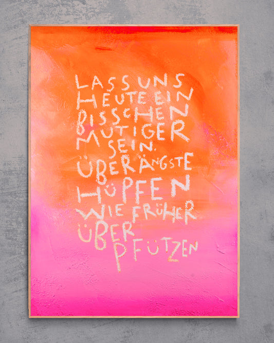 Hüpfen┃ Canvas ┃ORIGINAL ARTWORK