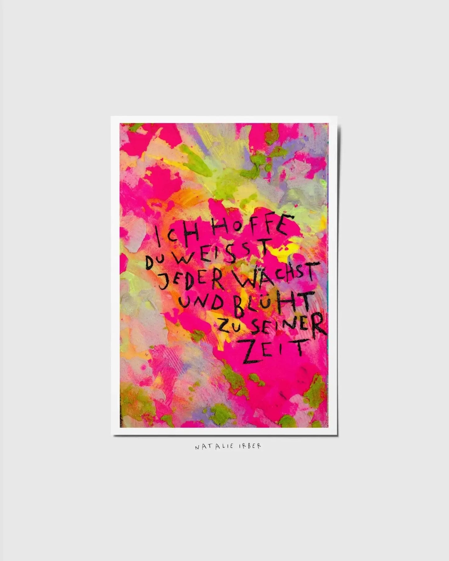 Wie die Blumen┃ Postkarte - Natalie Irber