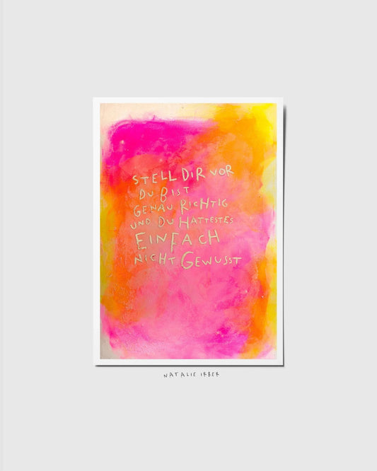 Wissenslücke┃ Postkarte - Natalie Irber
